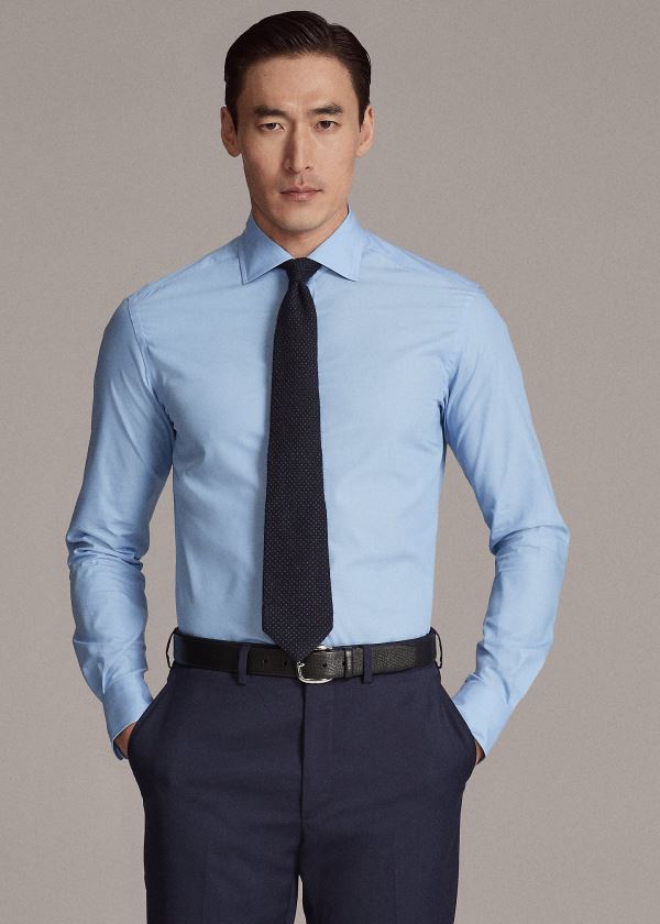 Camisa Ralph Lauren RLX Tailored Fit Stretch Homem 04183-BCNJ